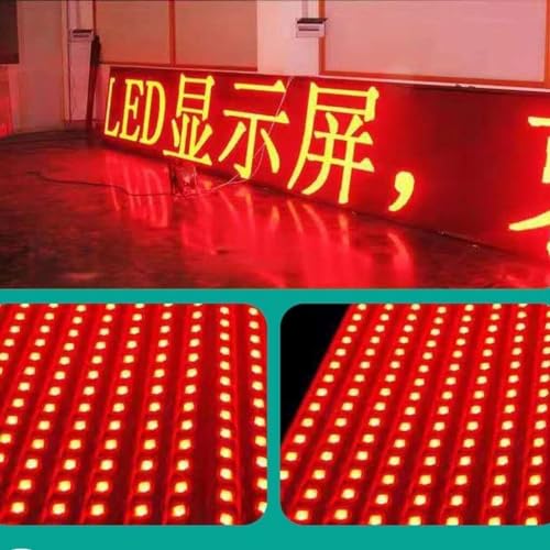 Pantalla LED exterior programable con texto en desplazamiento continuo 2
