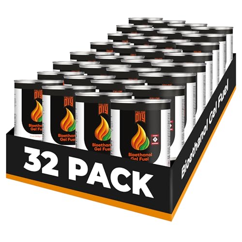 Y'allCanDiy Gel Fuel Cans 13oz, 32 Pack
