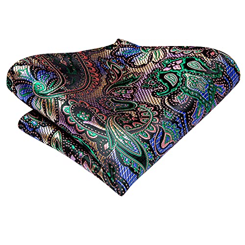 Image of Dubulle Paisley Floral Ascot for Men Self Tie Mens Cravat and Pocket Square Cufflinks Wedding