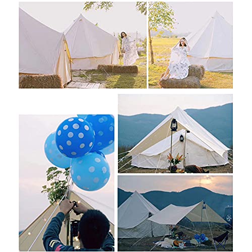 Carpa grande de campamento Bell con agujero para estufa de algodón miniatura 7
