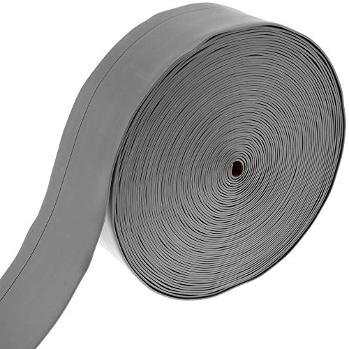 PrimeMatik - Rodapié Flexible Autoadhesivo 70 x 20 mm. Longitud 20 m...