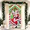 Christmas Front Door Cover 6.07x2.95ft - Santa Claus Hanging Banner Decor For Porch & Home - View #9