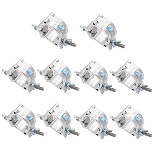JFDWOPHT-10PCS Heavy Duty 220lb(100kg) 2 Inch O Stage Light Hook Clamp/Moving Head Light Par Light Spotlight Truss Kit/Aluminum Alloy Finish/Wrap Around Clamp JFDWOPHT-10PCS Heavy Duty 220lb(100kg) 2 Inch O Stage Light Hook Clamp/Moving Head Light Par Light Spotlight Truss Kit/Aluminum Alloy Finish/Wrap Around Clamp