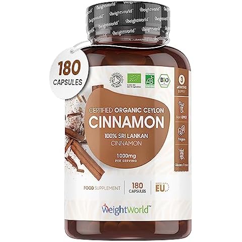 WeightWorld Organic Ceylon Cinnamon Capsules 1000mg Cover
