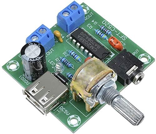 PM2038 2X5W Stereo Audio Amplifier Bord 5V USB Power Supply Adjustable Volume image 3