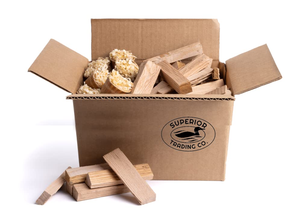 Kiln Dried Pizza Oven Wood with Firestarters included. 6" Inch Firewood for Ooni, and Leading Brands. White Oak Hardwood. 10lbs. of USDA Certified Wood. (10lb. of 6" Pieces)