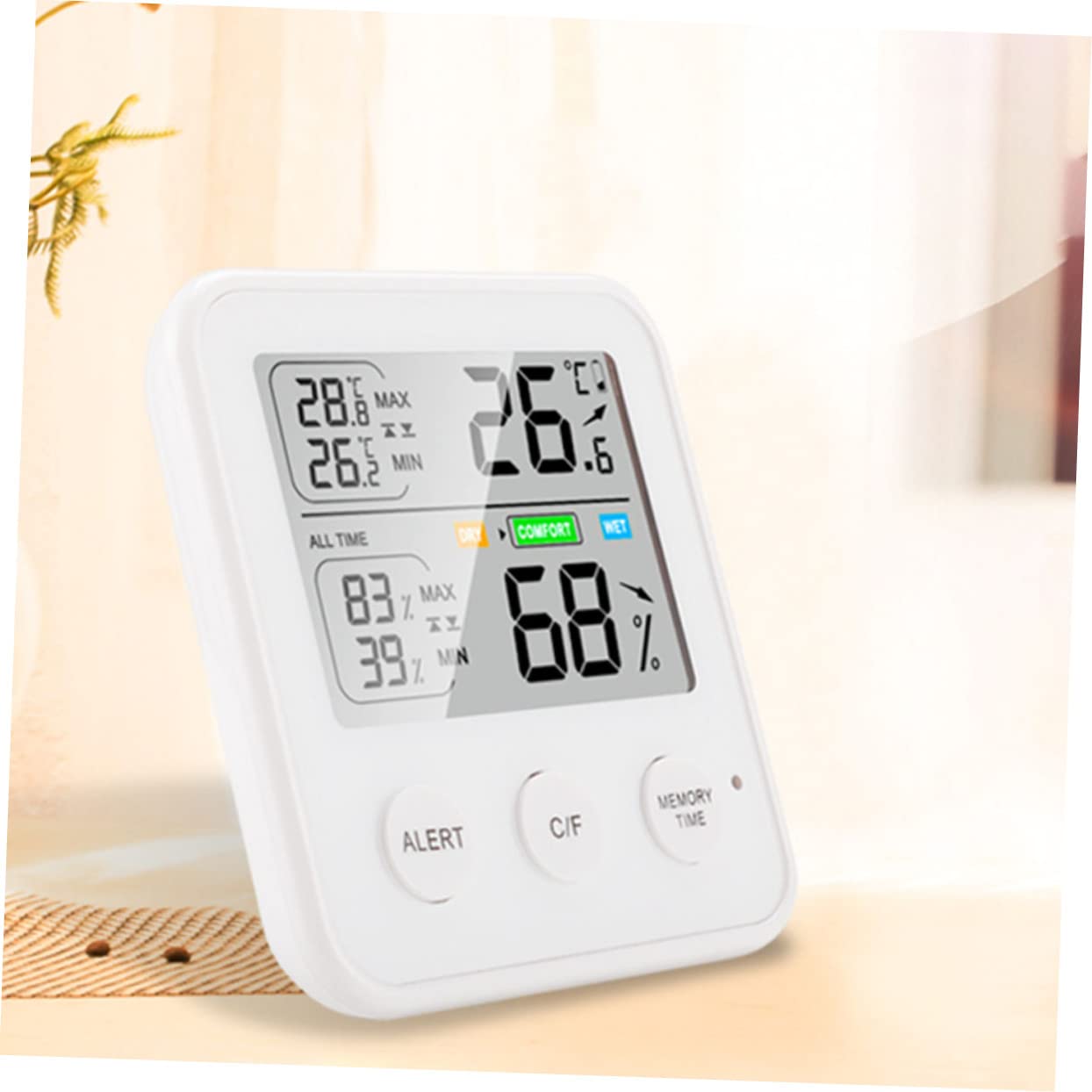 Happyyami 2 Piezas Termómetro Medidor De Temperatura Higrómetro Medidor De Humedad Pequeña Temperatura Humedad Temperatura Herramienta Para El Hogar Abs