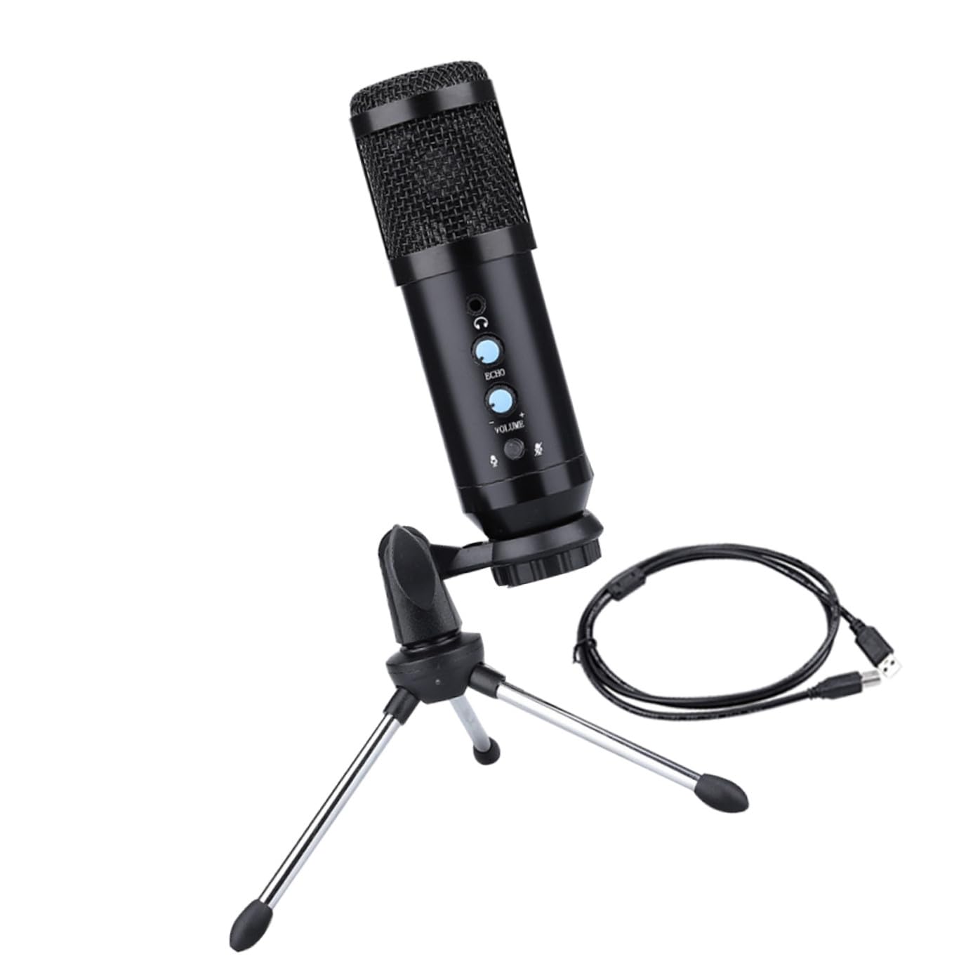 TOYANDONA Professionelles USB-kondensatormikrofon Für Gaming Podcasts Und Live-Streaming Mit Halterung Einstellknopf Und Vielseitigen Klare Aufnahmen