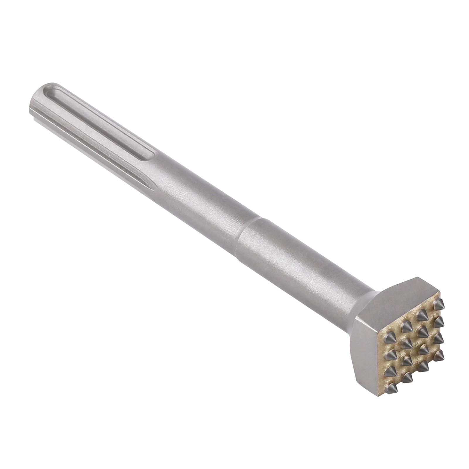 SDS MAX Scalpello per piastrelle, 216 mm, 16 denti, in metallo duro, raschietto per cemento, ardesia, ponte, muri, piastrelle in ceramica