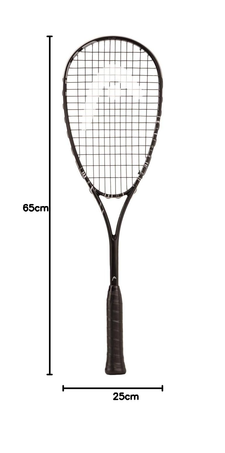 HEAD Spark Elite Pack rakiety do squasha w kolorze czarnym, białym