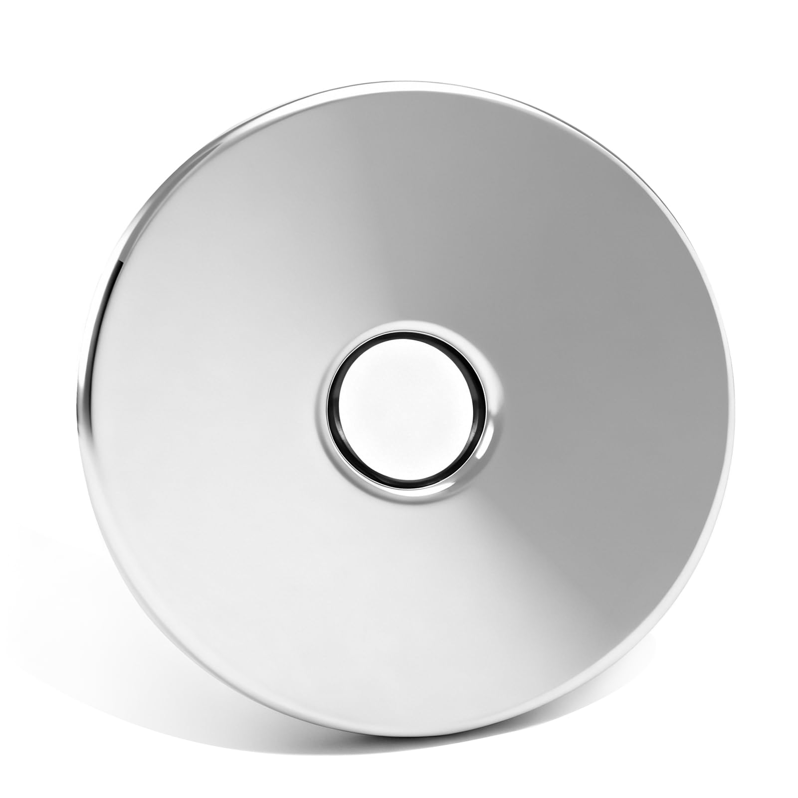 Sissatthai Silver Shower Arm Flange Cover Plate 4 Inch Outer Diameter, Round Plumbing Cover Plates Shower Head Escutcheon Plate Ring Pipe Wall Covers Plates
