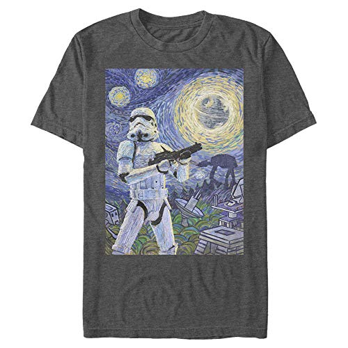T-shirt Stormtrooper Star Wars pour homme en coton gris anthracite chiné taille S