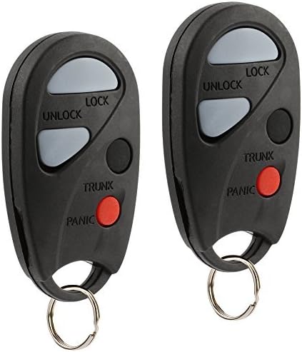 Car Key Fob Keyless Entry Remote fits 2000 2001 2002 2003 2004 Nissan Sentra (NHVBU427), Set of 2