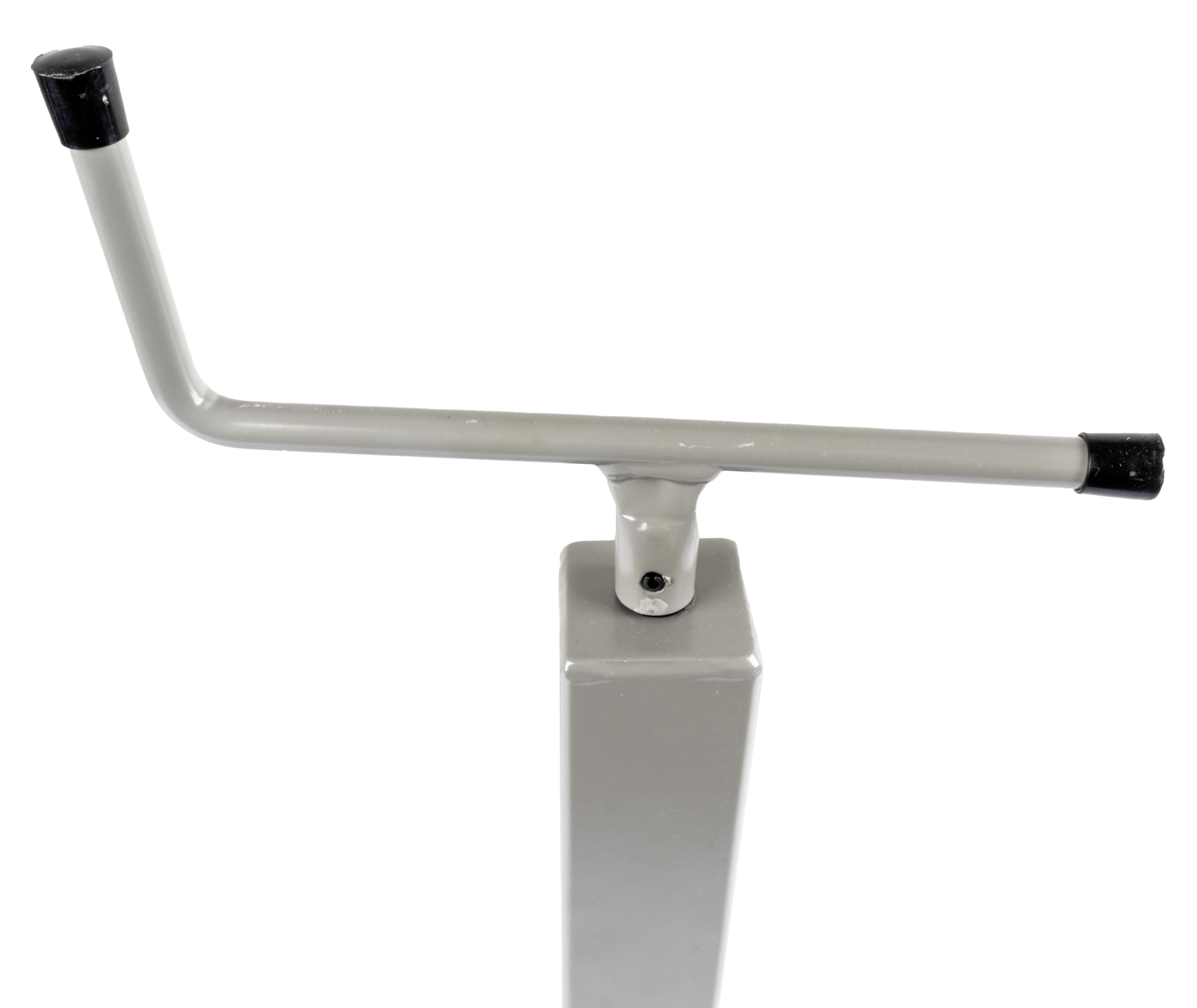 AMA Servotimone con Manovella Superiore per Rimorchi, Sezione Quadrata 50x50 mm, Portata 300 kg – Altezza Totale 620 mm, Corsa Vite 255 mm