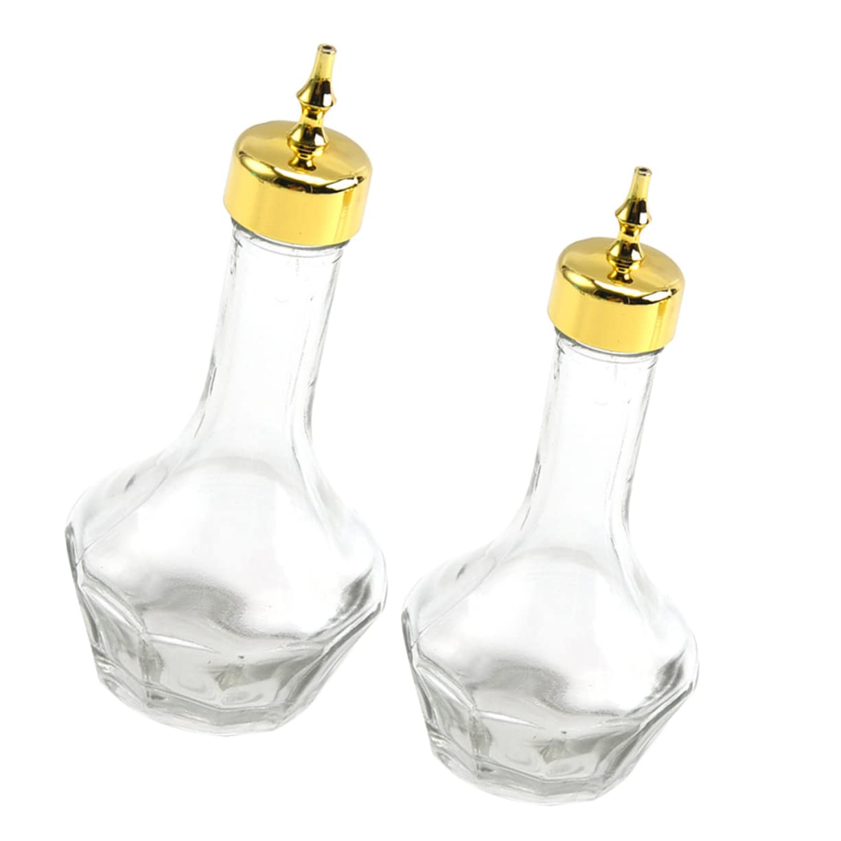 Bouteille amertume en verre POPETPOP lot de 2 flacons de 50ml pour préparation cocktail de barman
