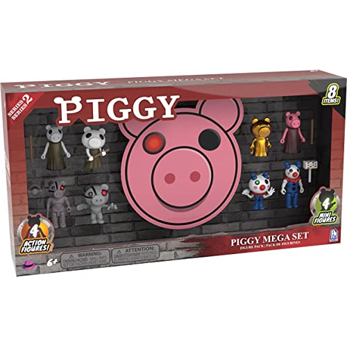 PIGGY Piggy Mega Set Figures Includes 4 Action with Accessories and Mini