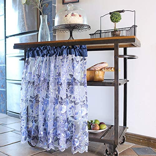 Cenefa de encaje elegante para cocina y ventanas de balcón 3