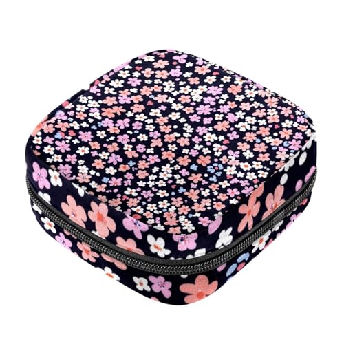RODAILYCAY Bolsa de almacenamiento para sanitarios, soporte para almohadillas de lactancia, bolsa con cremallera para el período menstrual, organizador de tampones de almohadilla menstrual femenina