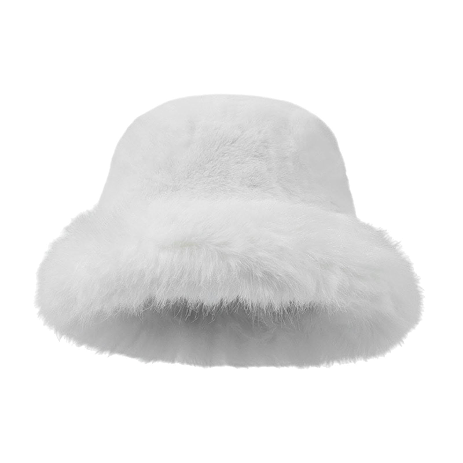 MERISHOPP®Winter Bucket Hat Cute Cossack Hat Russian Hat for Motorcycle Hiking Cycling White|Clothing, Shoes & Accessories|Womens Accessories|Hats-image-35