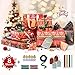 Papier d'Emballage de Noël 8 Feuilles 70x50CM Papier d'Emballage Cadeau avec 1 Rouleau Ruban 4Pcs Nœuds à tirer 4Pcs Cartes à Suspendre 10M de Ficelle en Coton et 10 Autocollants pour Paquet Cadeau
