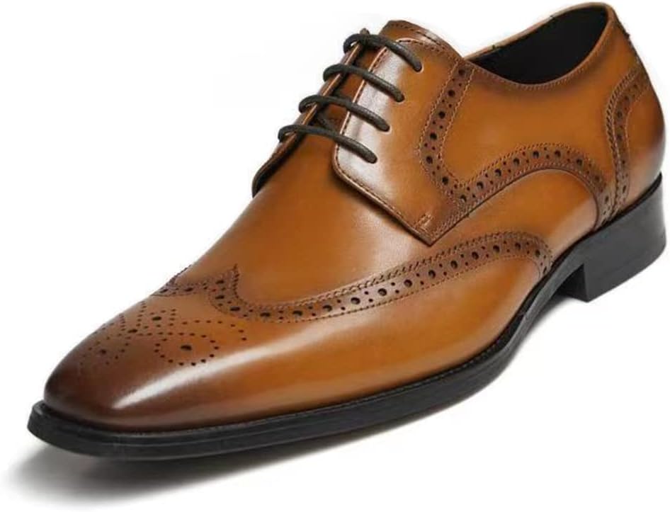 GIFENNSE Men’s Oxford Shoes | Mens Dress Shoes | Mens Formal Shoes | Lace Up Dress Shoes