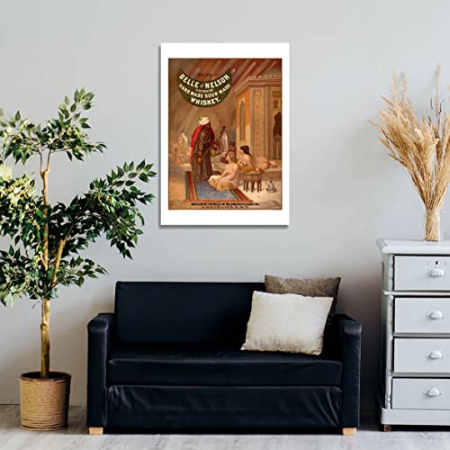 Affiche vintage Belle of Nelson Whiskey le cadeau idéal pour collectionneur