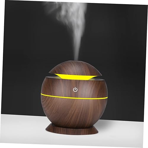 Miniatura 4 de FRCOLOR Mini humidificador de aire Difusor de agua alimentado por USB con iluminación para oficina en casa, funcionamiento silencioso, diseño