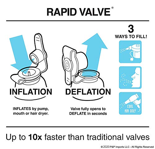GoSports Splash Net Air, jogo inflável de vôlei para piscina – Inclui rede flutuante, bolas de vôlei
