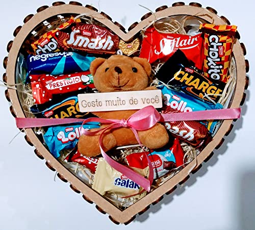 Cesta de chocolate presente