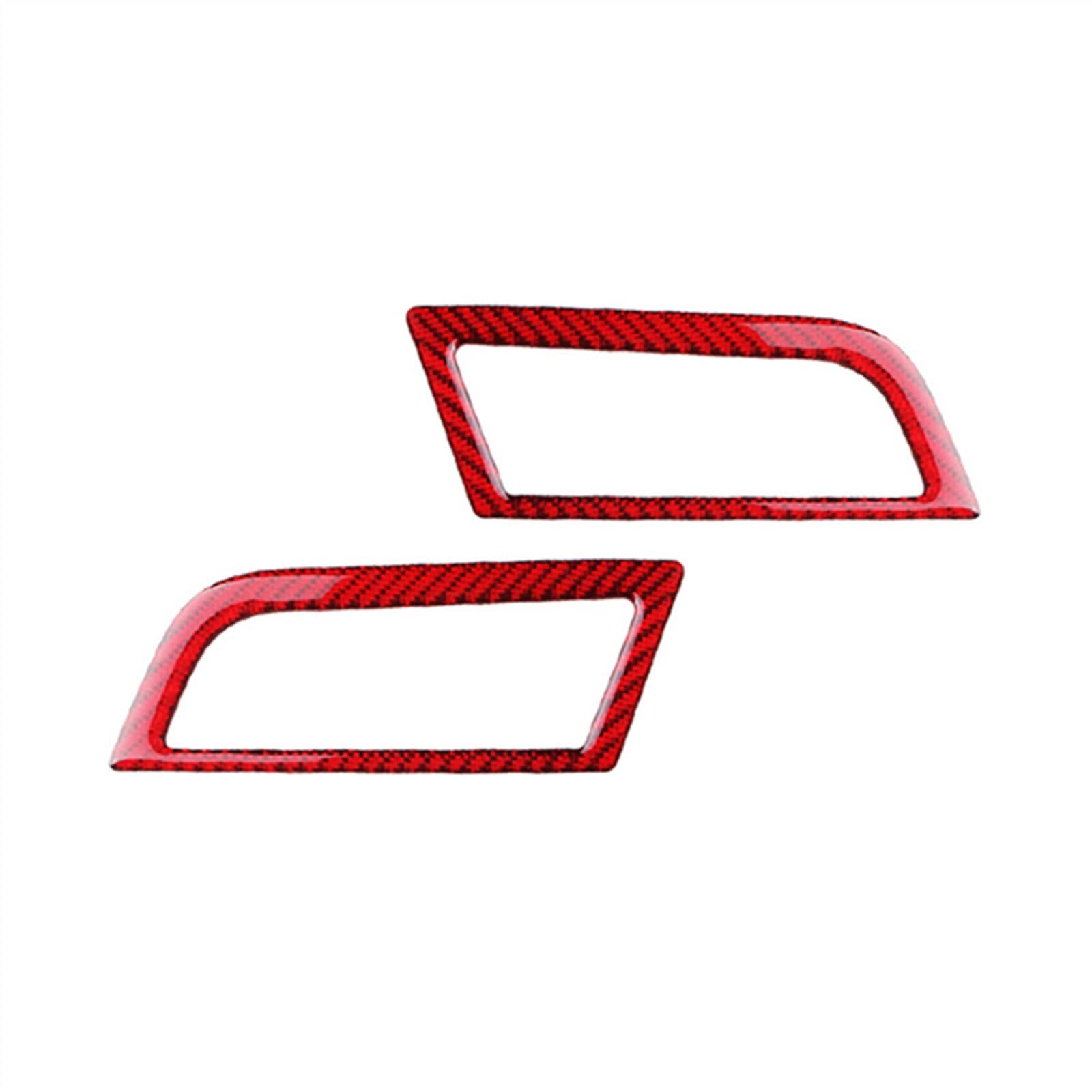Car Accessory Dashboard Air Outlet Ac Vent Frame Decoration Cover Trim Decal for Ford for Mustang 2015-2019(Rosso)