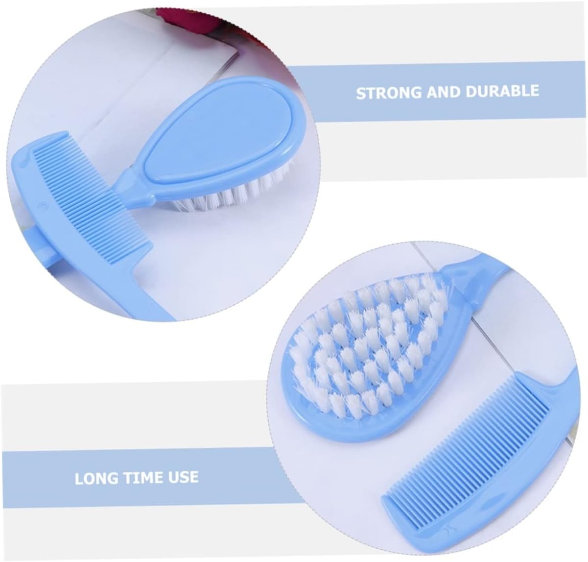 3 Sets Baby Shampoo Brush Kit for Gentle Scalp Cleaning image 3