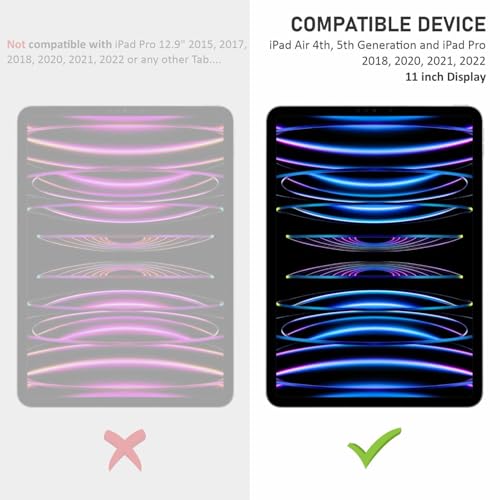 Image of SupCares Tempered Glass for iPad Air 4th, 5th Generation and iPad Pro 2018, 2020, 2021, 2022 (11 Inch) With Installation Kit | Military-Grade Gorilla Screen Protector | Edge to Edge Coverage | Transparent
