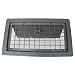 Manual Fndtn Vent W/Damper Gry, Gray, 8" x 16"