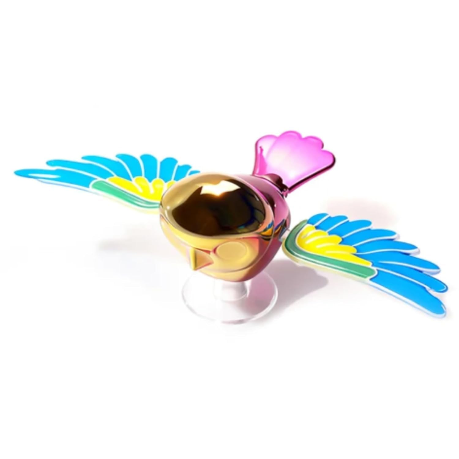 1Pc Flying Bird Car & Motorcycle Ornament – Wind-Powered Flapping Wing Decor – Aerodynamic 3D Kinetic Bird for Rearview Mirrors, Helmets, and Electric Bikes (Multicolor)