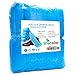 Disposable Shoe Covers - 100 Pack (50 Pairs) Boot Covers Nonslip Dustproof Onesize Fit Most - Perfect for Home Lab Workplace Visiting (Blue)