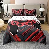 Taille : Cette housse de couette décorative ne comprend pas de couette ou de doudou, Taille 220x240 (1 housse de couette : 220 x 240 cm, 2 taies d'oreiller : 65 x 65 cm).