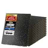 GYMMAT ゴムマット 50cm×50cm×25mm ブルー 12枚セット
