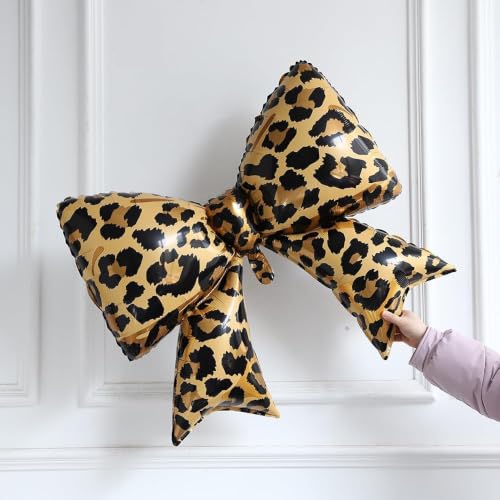Image of 23Pcs Cherry Cheetah Birthday Decorations, Red Black Cheetah Print Balloons