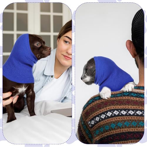 Gjinxi Beruhigende Ohrenschützer Lärmschutz Gehörschutz für Hunde Ohrenschutz Hund Wind, Winter Hundekopf Wickel Halswärmer Beruhigend Ohrschützer für Hundeohrschutz (S)