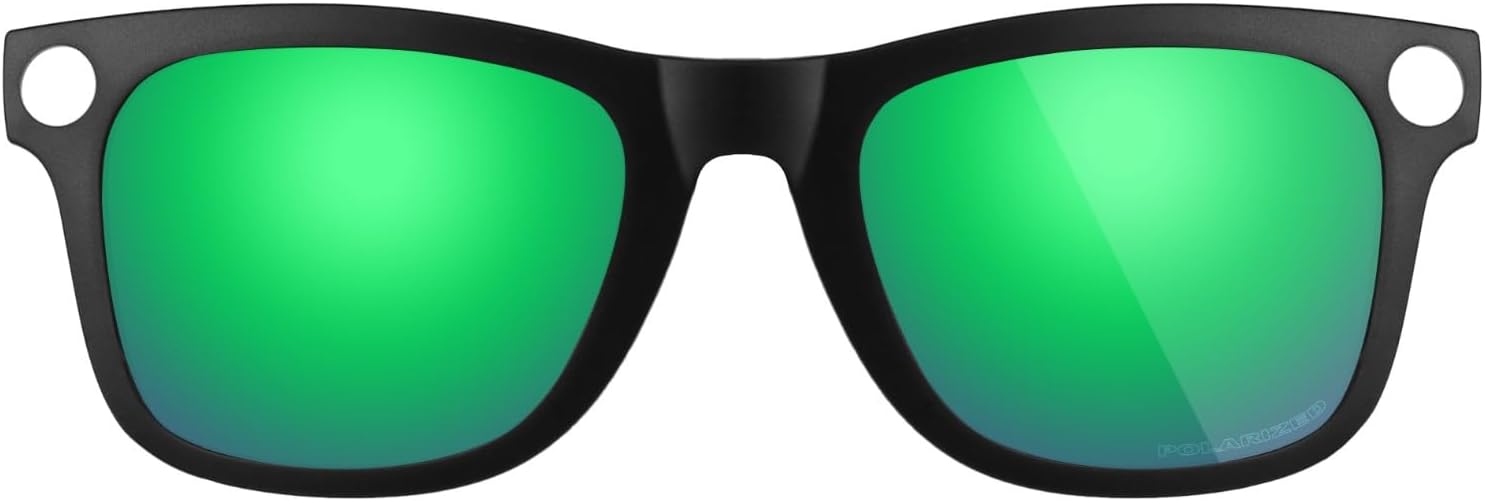 Fiskr Polarized Clip-On Sunglass Compatible with Ray-Ban Meta Wayfarer RW4008 & Gen 2 RW4012(53-22) Sunglass - UV Protection image 2