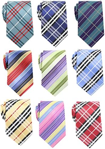 Lot 9 PCS Classic Men's Tie Necktie Woven JACQUARD Neck Ties