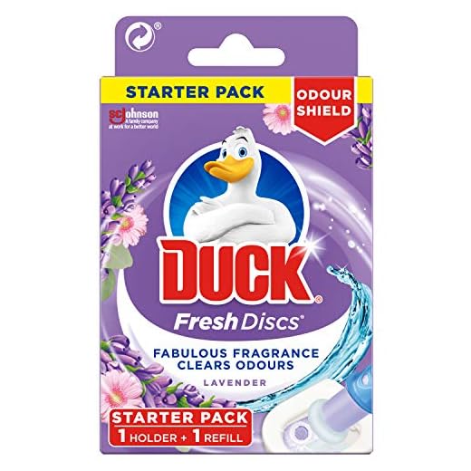 Duck Toilet Fresh Discs Starter Kit Lavender, 36ml