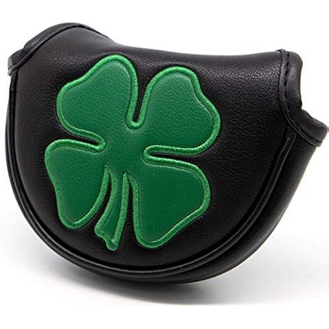 barudan golf Putter Cover Half Mallet Putter Headcover Magnetic Club Protector (Black) Cover