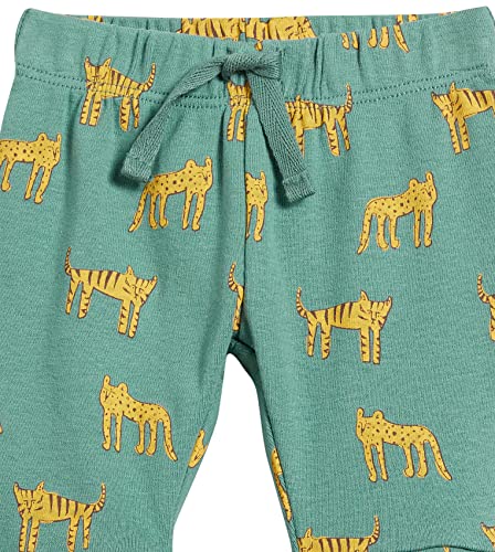 Amazon Essentials Baby Boys' Cotton Pull-On Pants, Pack Of 4, Green Jungle, 12 Months #TOP4