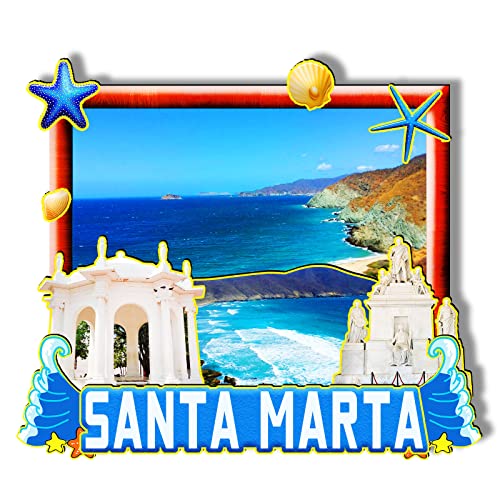 Santa Marta Colombia Wooden Magnet 3D Fridge Magnets Travel Collectible Souvenirs Decorations Handmade Crafts-2