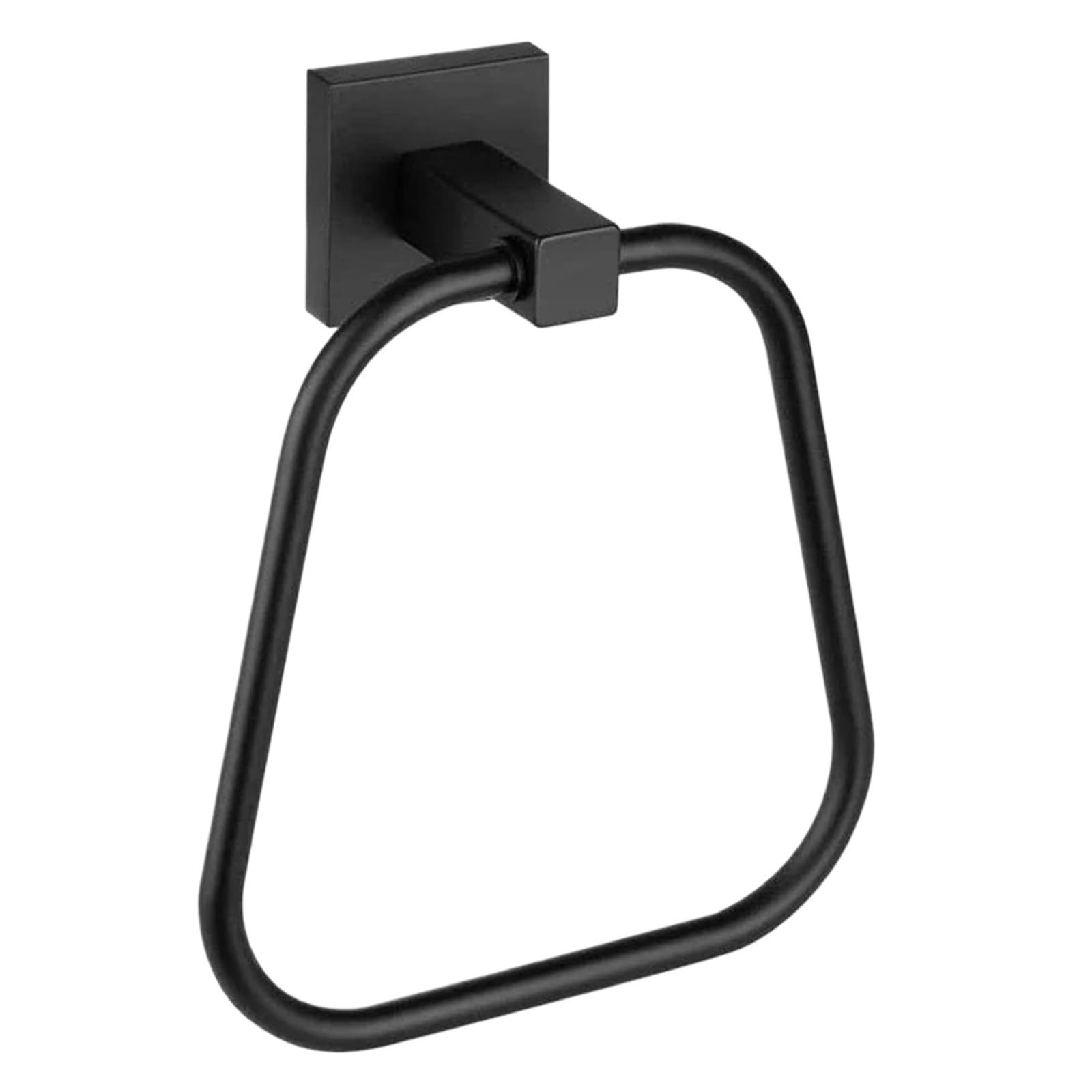 Towel Holder 304 Stainless Steel Bathroom Towel Ring Rack Hotel Toilet Hook Square Holder(B)