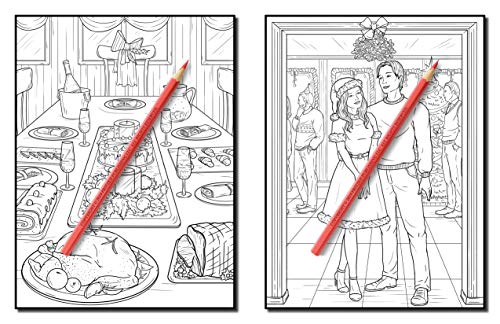 Wonderful Christmas: An Adult Coloring Book with