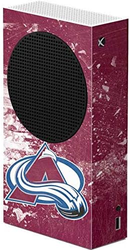 Skinit Decal Gaming Skin Compatible with Xbox Series S Console - Officially Licensed NHL Colorado Avalanche Frozen Design