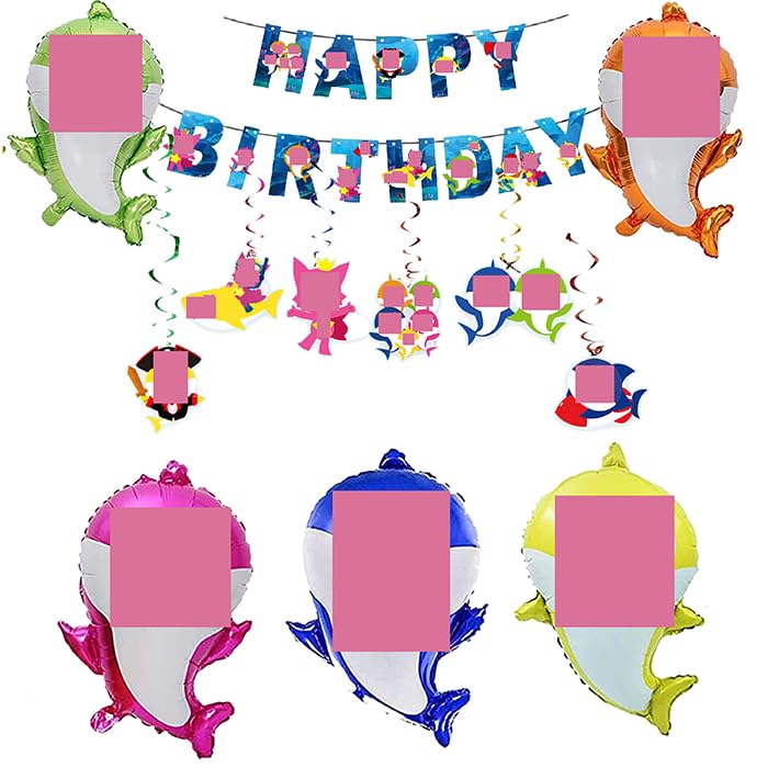 Party-Banner Mit Niedlichen Cartoon-Figuren Für Feiertage Geburtstag Festliche Vektor Illustration 78007 11415