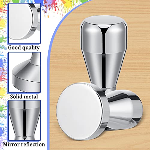 2 Pcs Watercolor Paint Muller Stainless Steel Pigment Grinding Pestle Homemade Paint Tools Flat Bottom Muller For Making Paint Tempera Oil Painting #TOP3